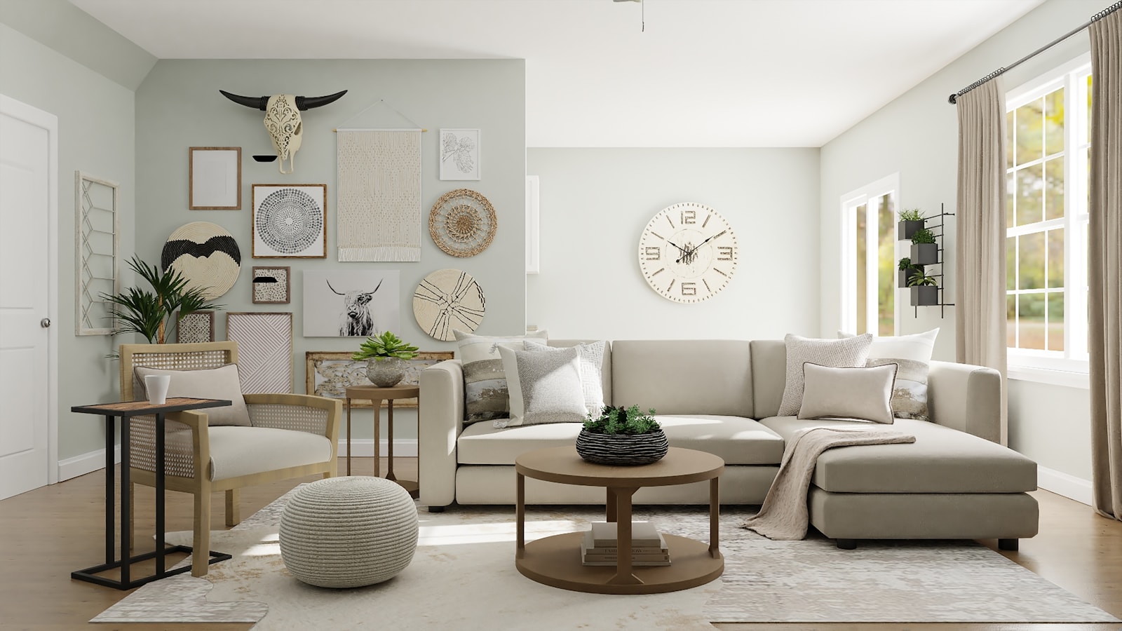 Design intérieur moderne au Maroc 2026 : salon élégant avec Zellige authentique, couleurs terre et sable, faux plafond LED, mobilier sur mesure